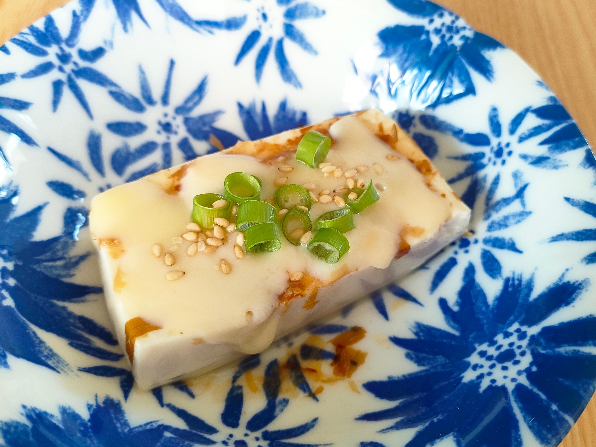 レンジで☆おかかと小ねぎの国産チーズ温奴