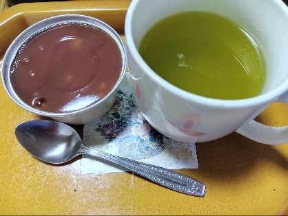 アイス抹茶ティー♪餡子入り