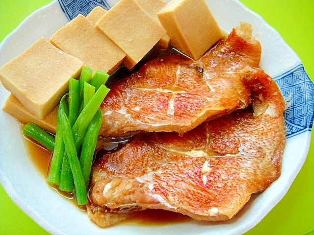 赤魚と高野豆腐の煮付け