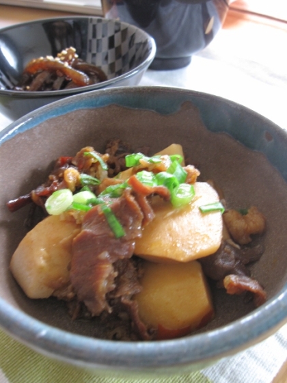 里芋と牛肉の甘辛煮