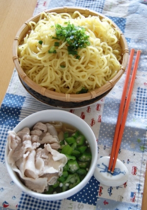 【Booのてきとーなレシピ】塩ぽんずつけ麺