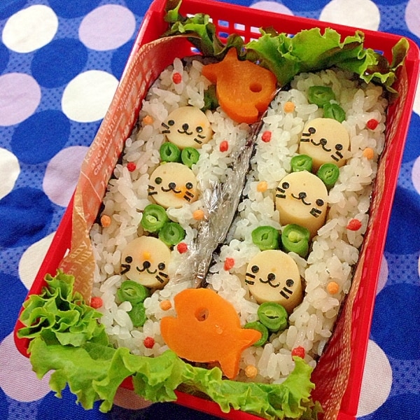 簡単キャラ弁 アザラシくんのおにぎらず レシピ 作り方 By Cherry05 楽天レシピ 簡単キャラ弁 アザラシくんのおにぎらず レシピ 作り方 By Cherry05 楽天レシピ