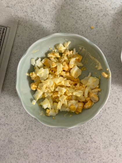 朝たんぱく質✨卵サラダ