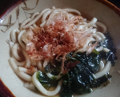 おでんの汁で簡単うどん