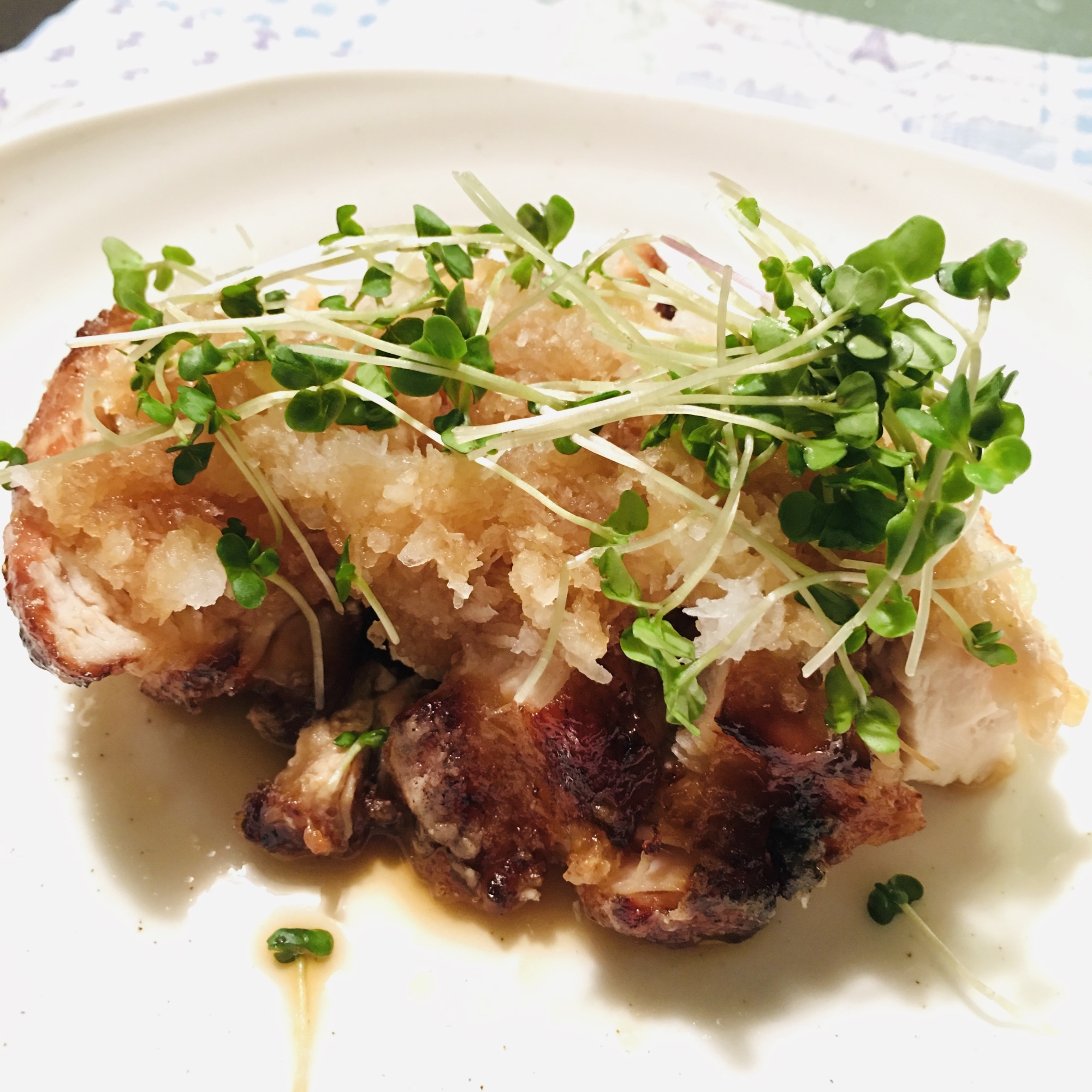 鶏むね肉の竜田揚げ！おろしポン酢をかけて