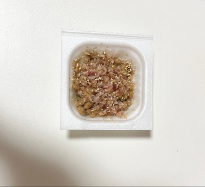 おかかとみょうがの納豆