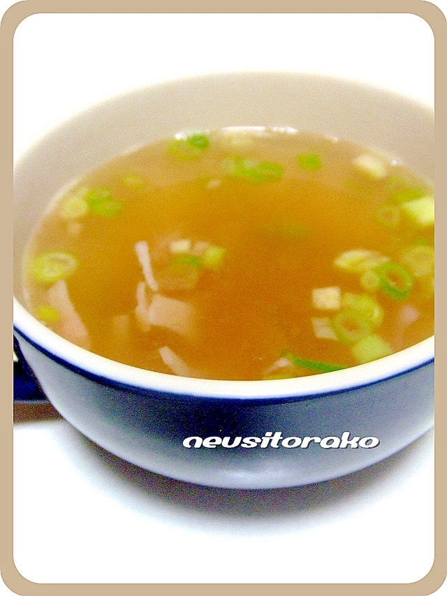 ベーコンと生姜のスープ