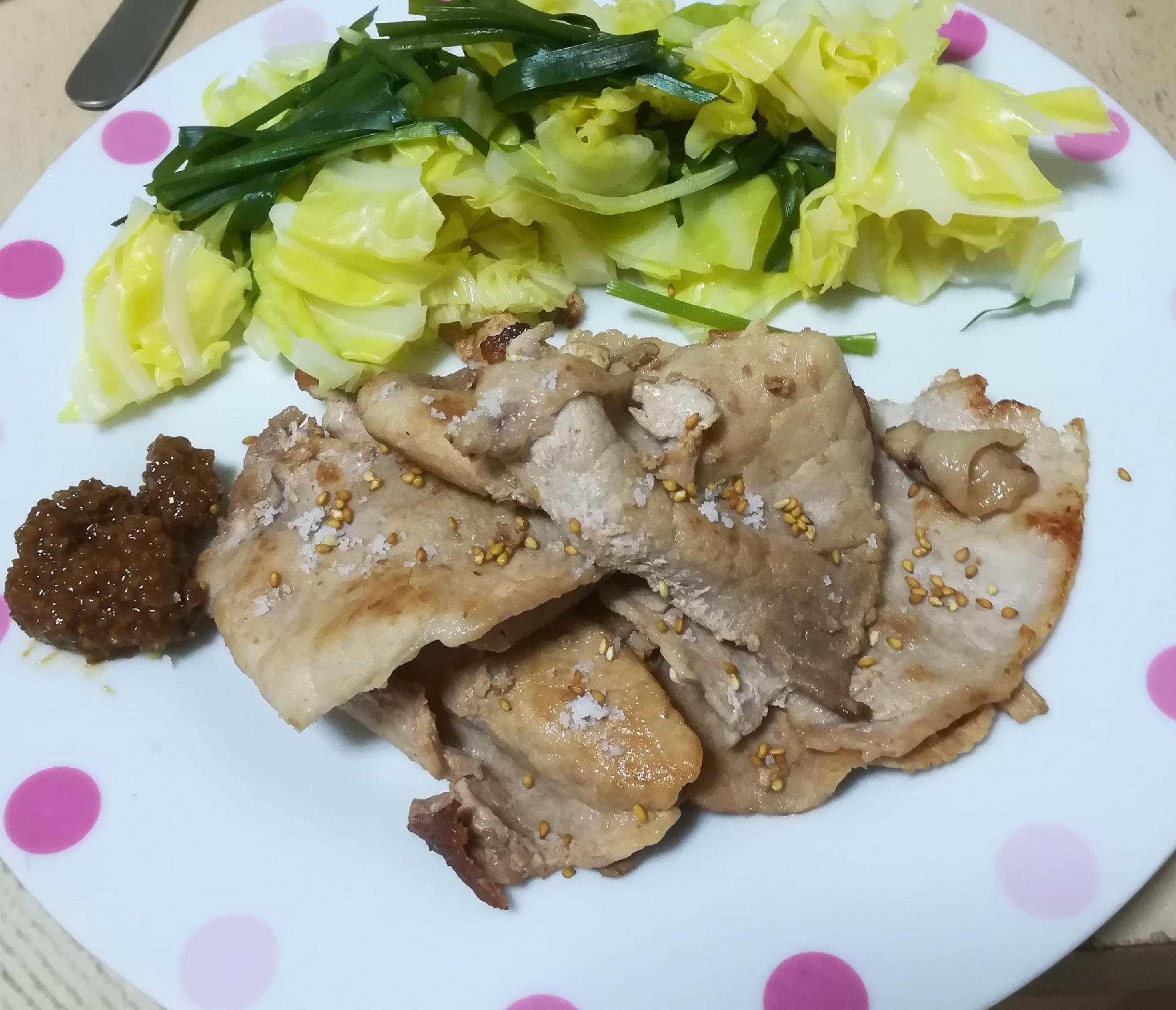 豚肉と簡単副菜