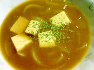 豆腐入りカレースープ