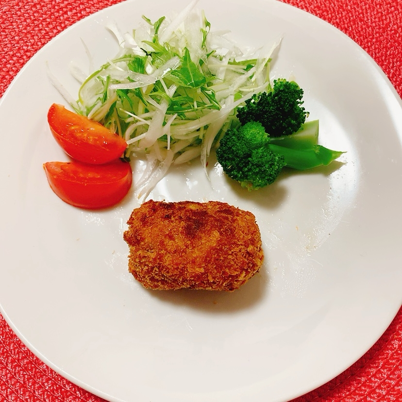 だしの味♪かぼちゃミンチコロッケ