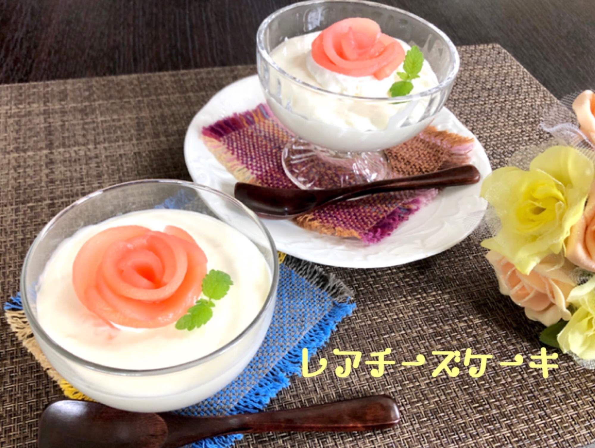 桃のレアチーズケーキ レシピ 作り方 By 善ちゃん 楽天レシピ