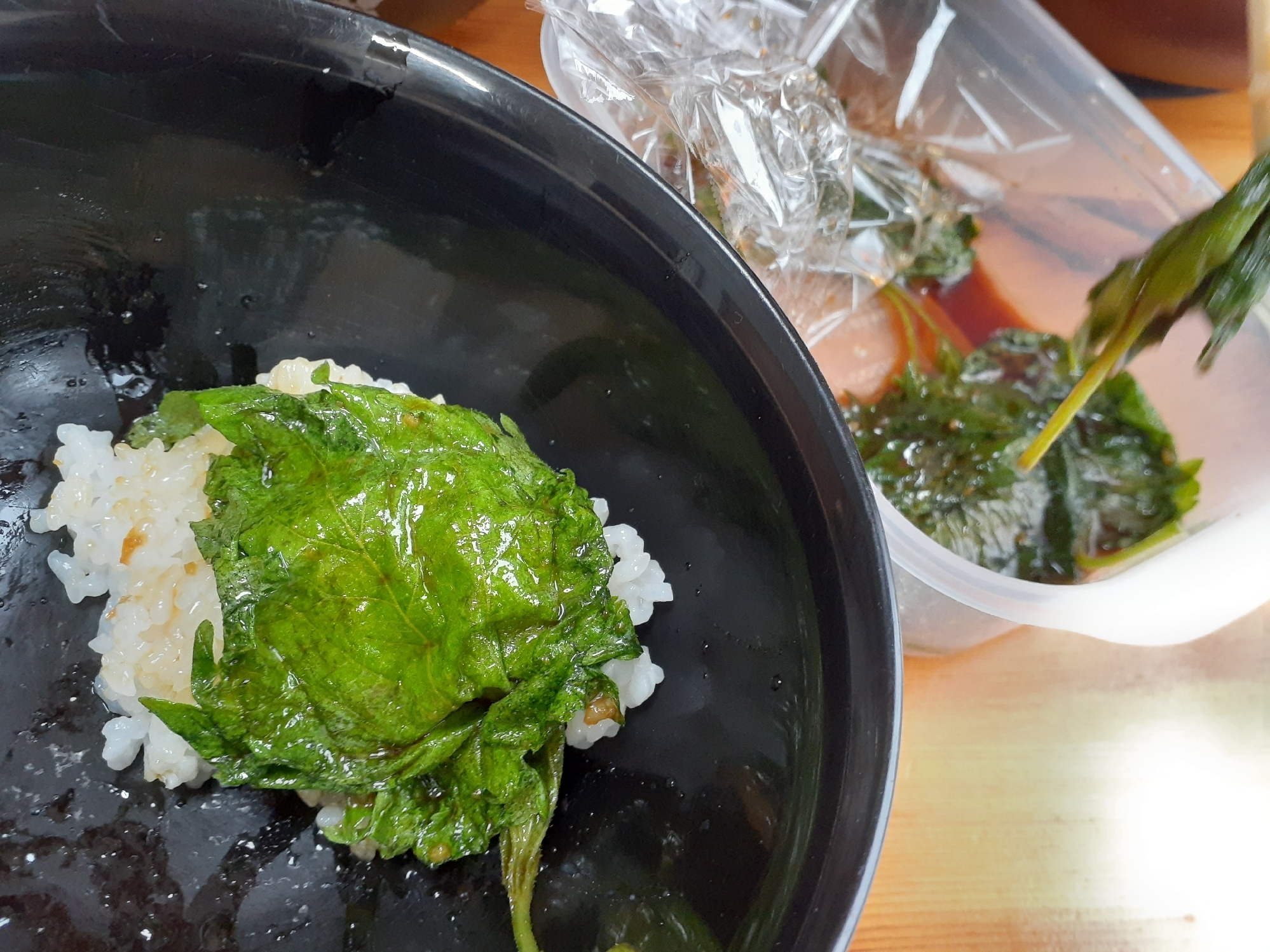 ご飯のお供 大葉のにんにく醤油漬け レシピ 作り方 By アラレぽ 楽天レシピ