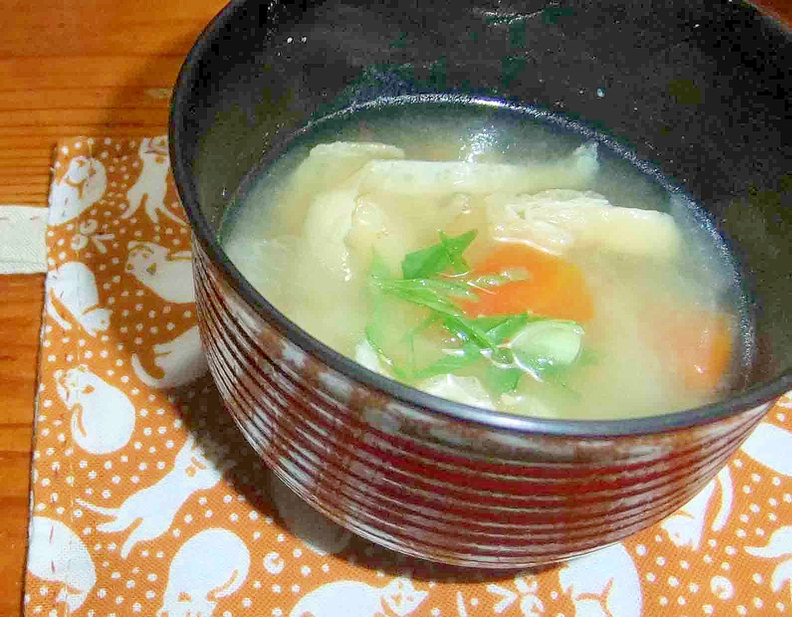 ゴボウと大根のお味噌汁