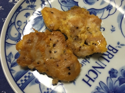 冷めても美味しい♪鳥むねのカレー風味ピカタ♡