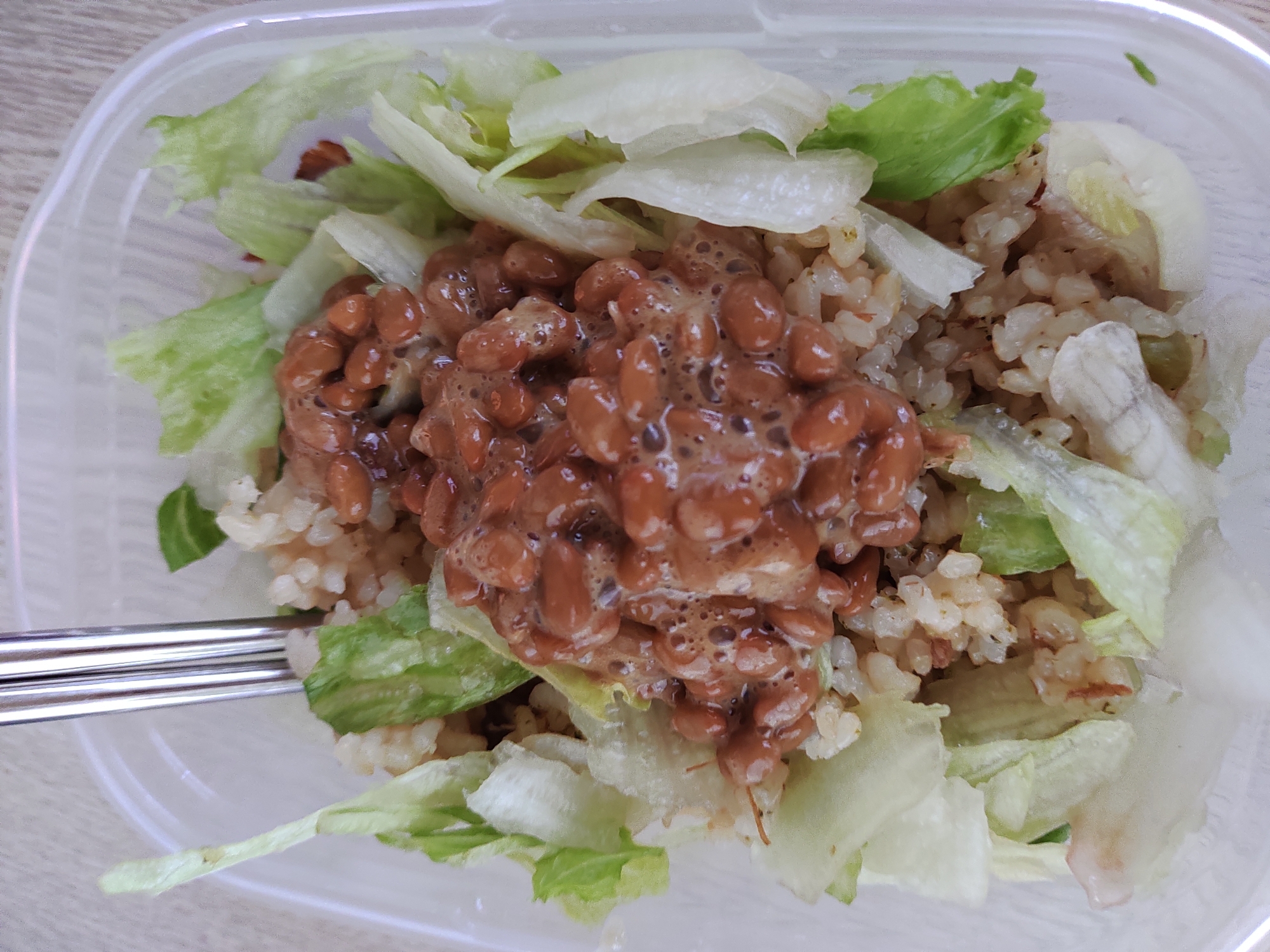 納豆レタスご飯 レシピ 作り方 By だんだんごむし 楽天レシピ 納豆レタスご飯 レシピ 作り方 By だんだんごむし 楽天レシピ