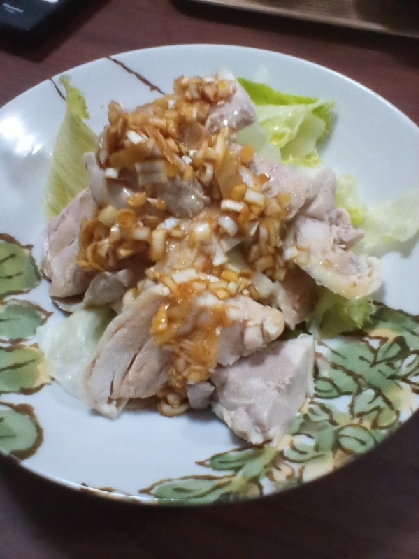 ゆで鶏のねぎだれかけ