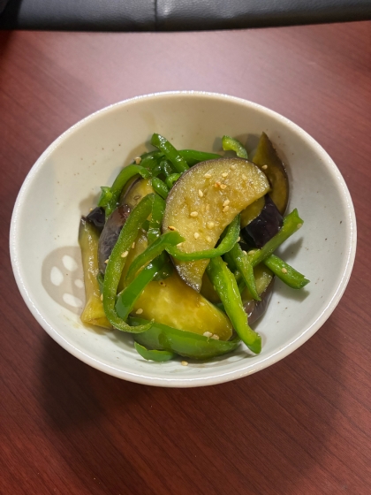 主人が、いくらでも食べれると絶賛のナス・ピーマン
