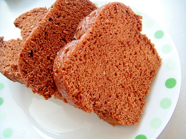 レンジで簡単ココア蒸しパン