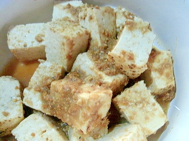 焼き豆腐の梅酢味噌漬け