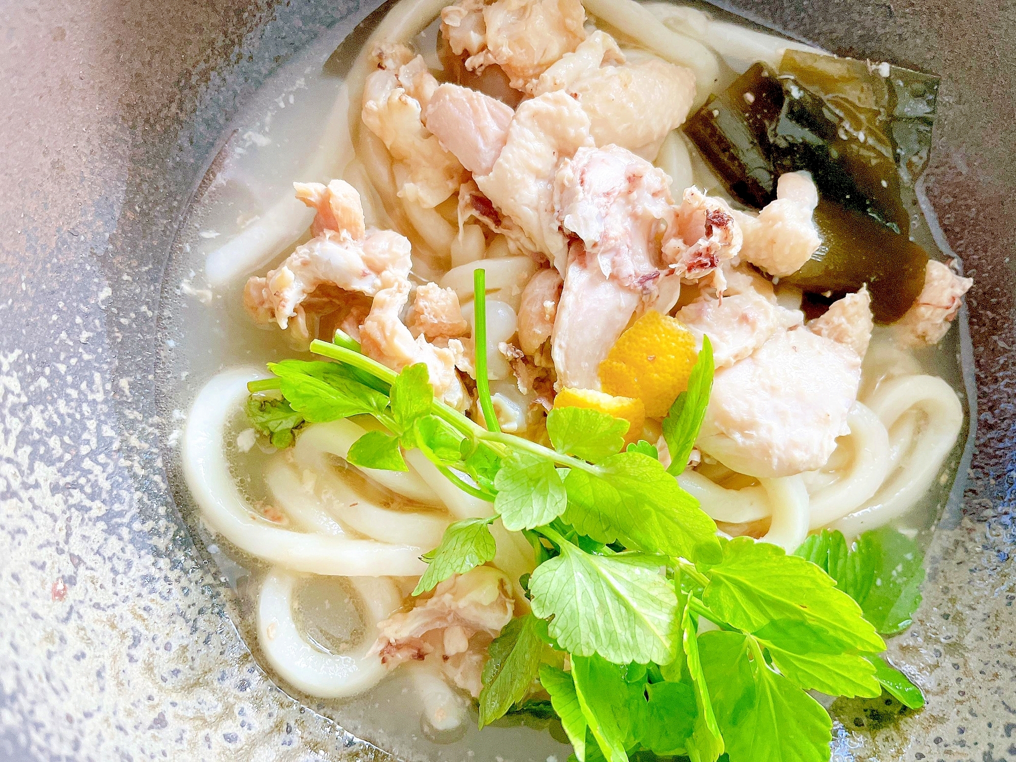 鶏の水炊き風うどん