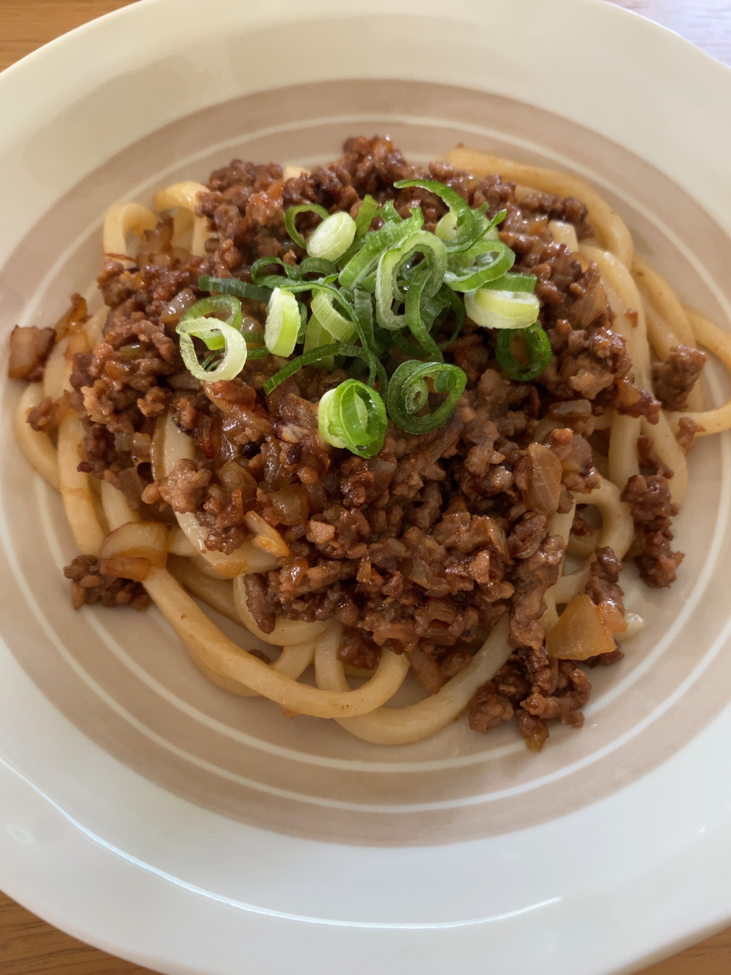 味噌ひき肉うどん☆