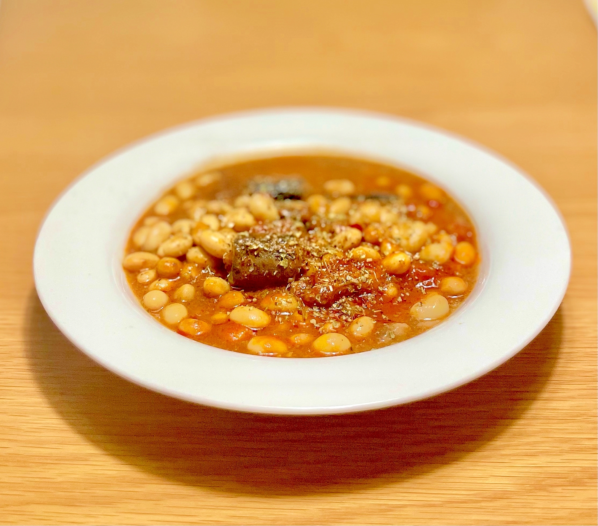 いわしと大豆のトマト煮