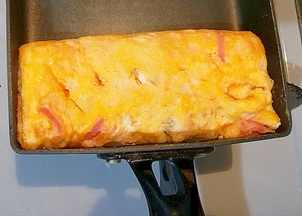紅ショウガ入り卵焼き塩ぬき　関西風
