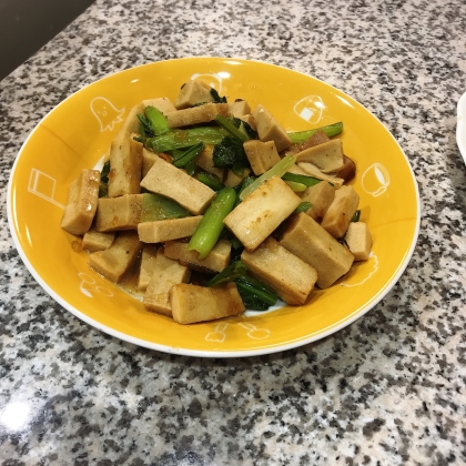 高野豆腐と小松菜のあんかけ風炒め