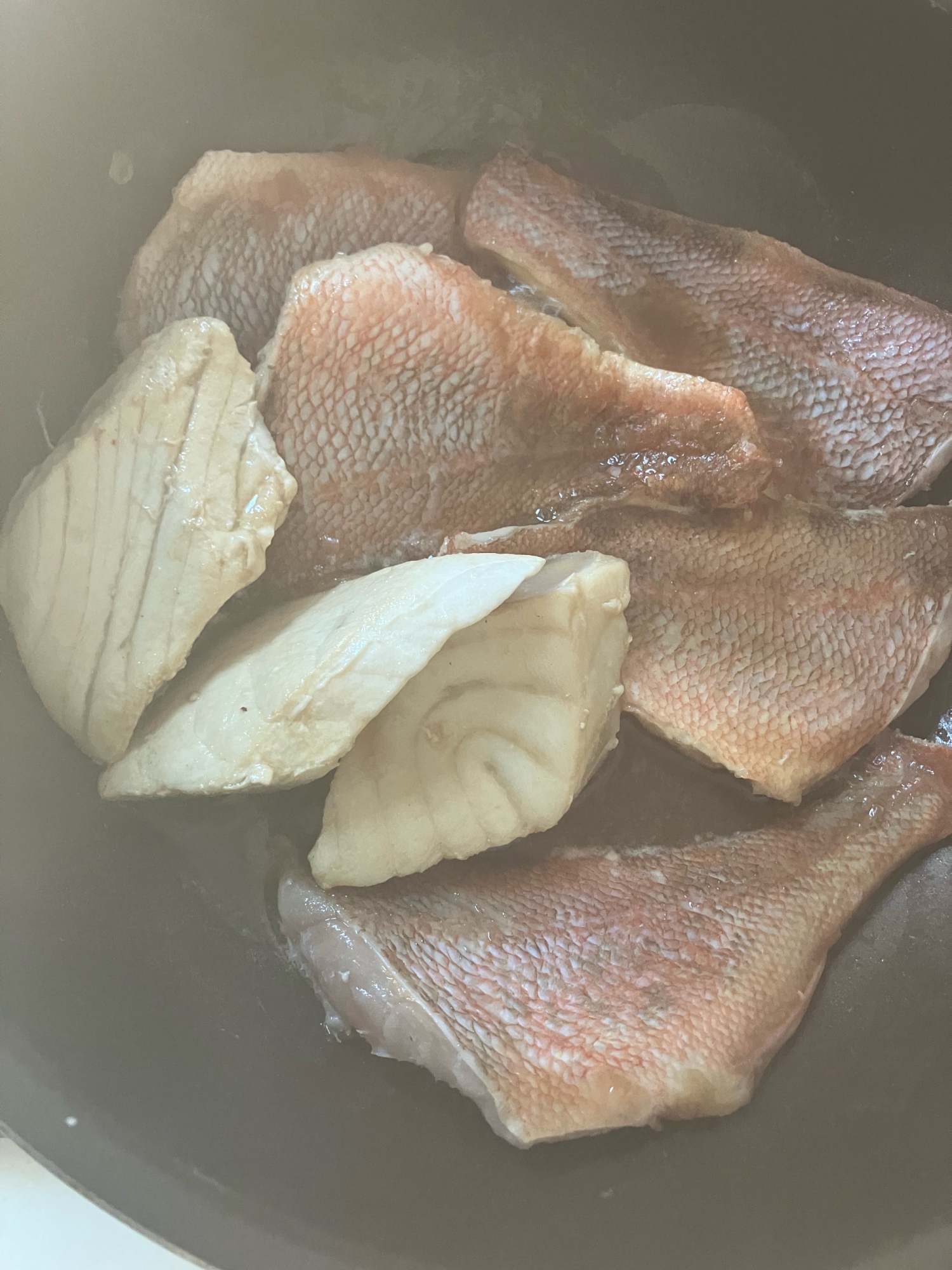 赤魚とクロカジキの煮付け