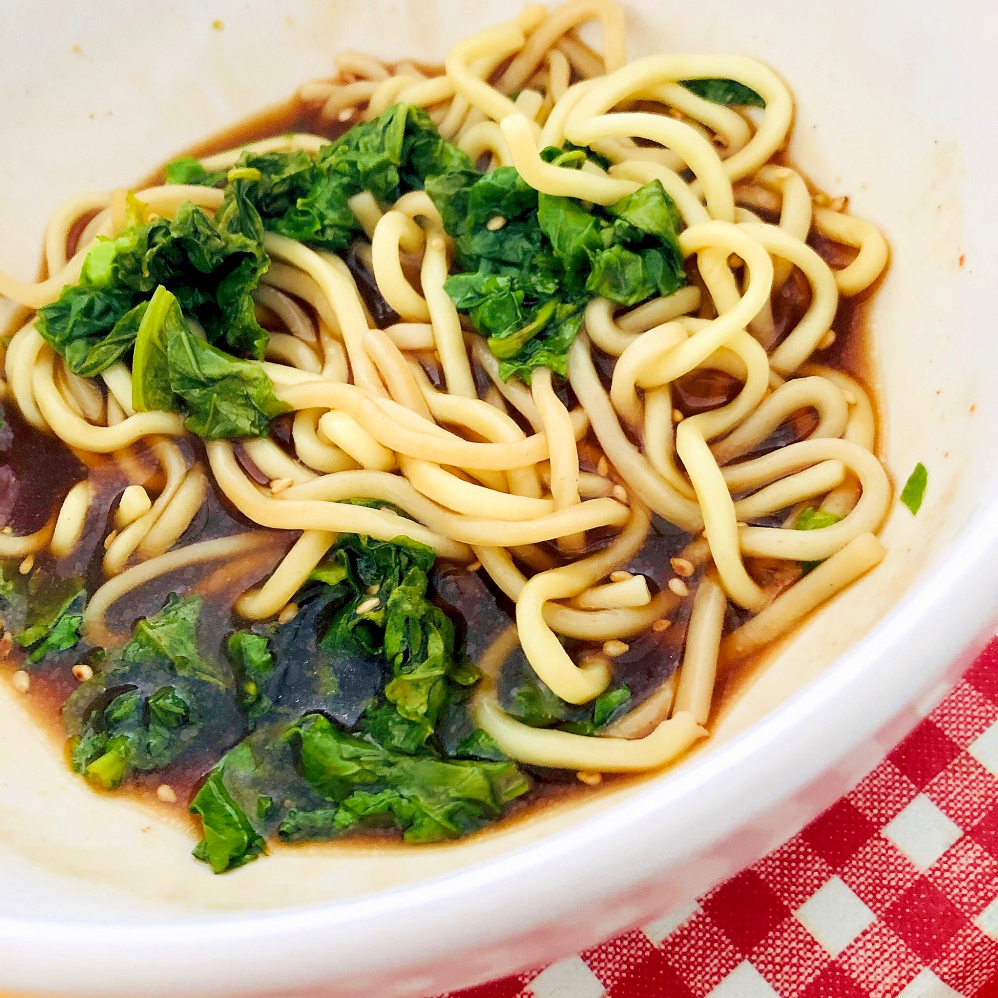 ほうれん草のラーメン