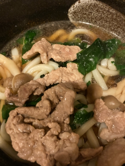 食べ応え抜群♫肉うどん