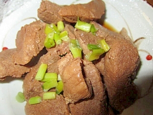 豚ヒレと万能葱の生姜煮