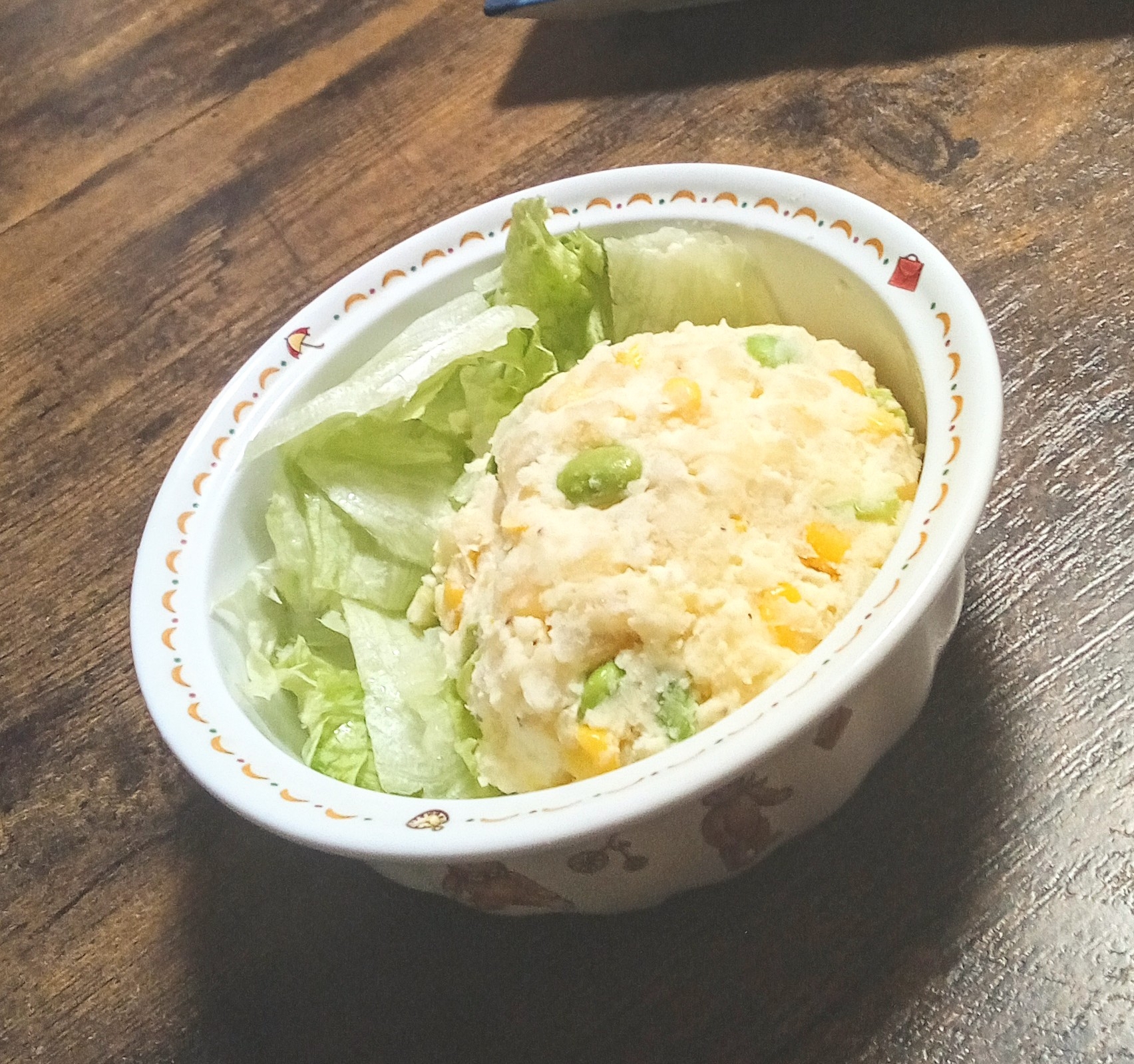 むきえだまめとコーンDeポテトサラダ