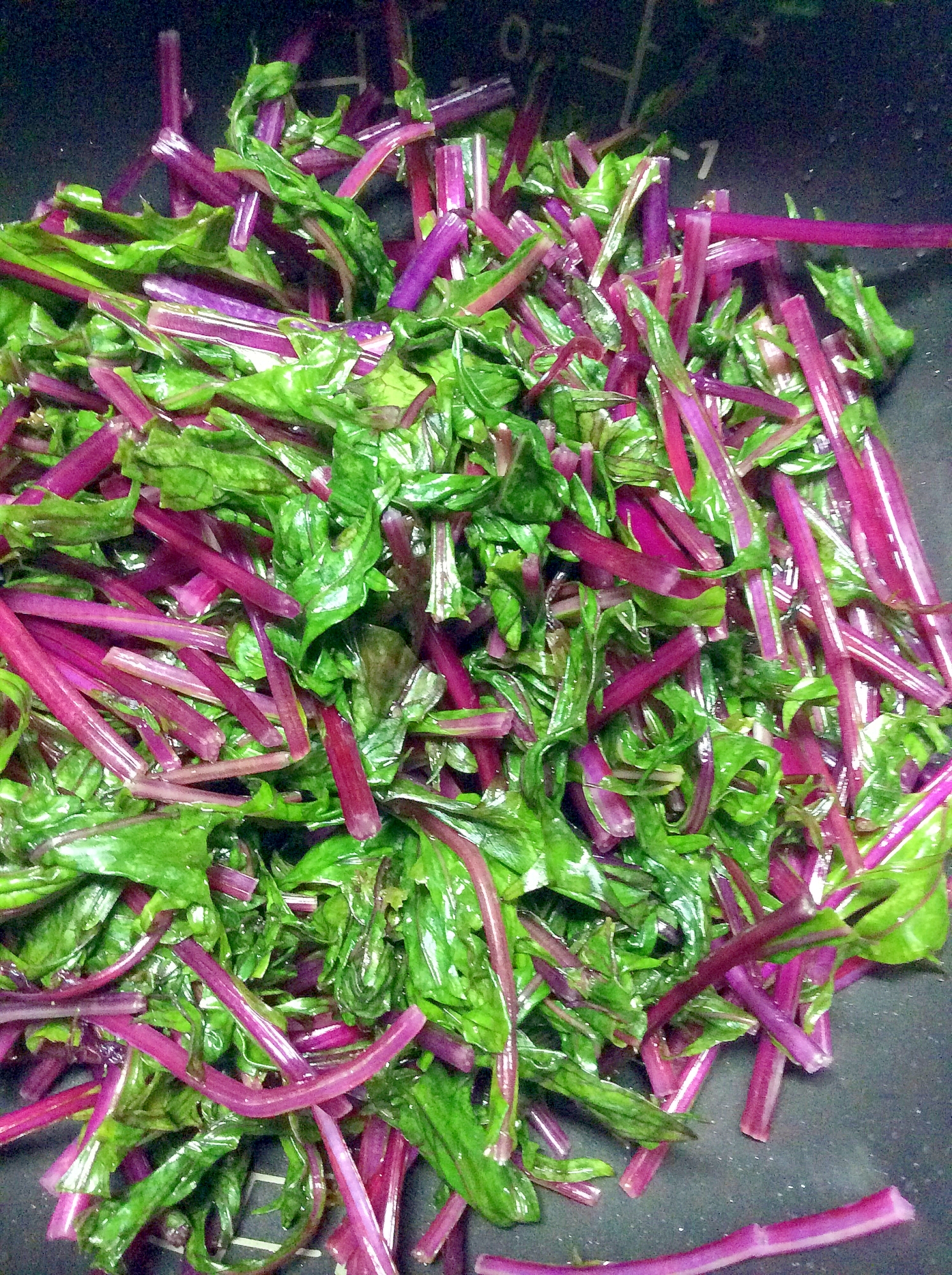 紫水菜の塩酢漬け