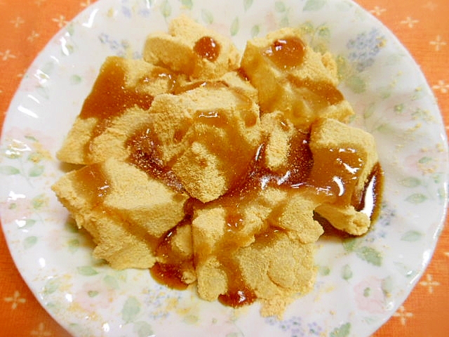 わらびもち粉で☆きな粉わらび餅☆