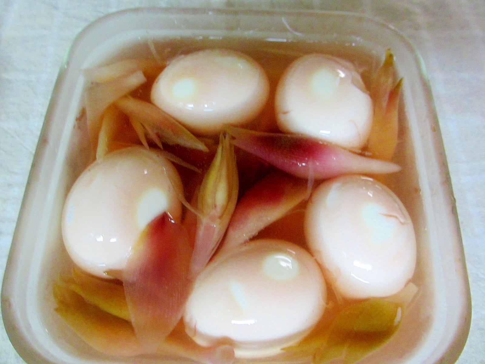 ゆで卵とミョウガの梅酢ピクルス レシピ 作り方 By Mococo05 楽天レシピ