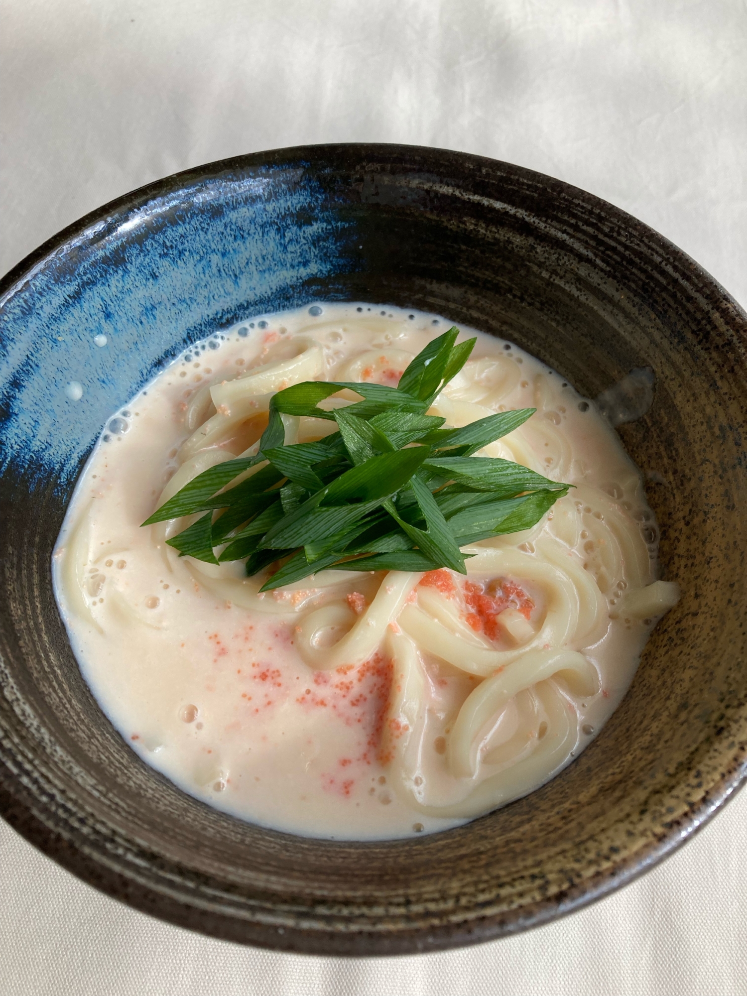 ♦️手軽に簡単　明太クリームうどん