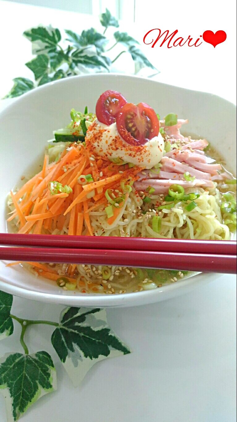 我が家の味噌ラーメンスープで！極旨☆冷やしラーメン