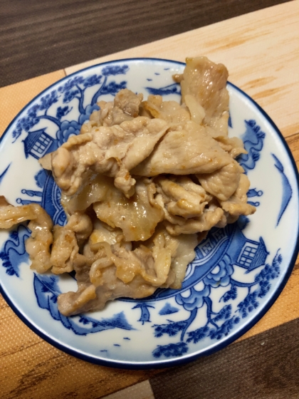 豚バラ肉のしょうがポン酢炒め