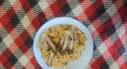 ぎんなんとしめじの炊き込みご飯