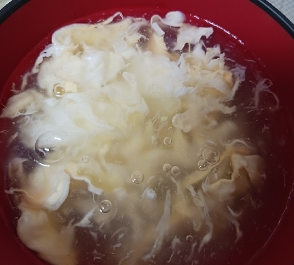 我が家のシンプル玉子スープ