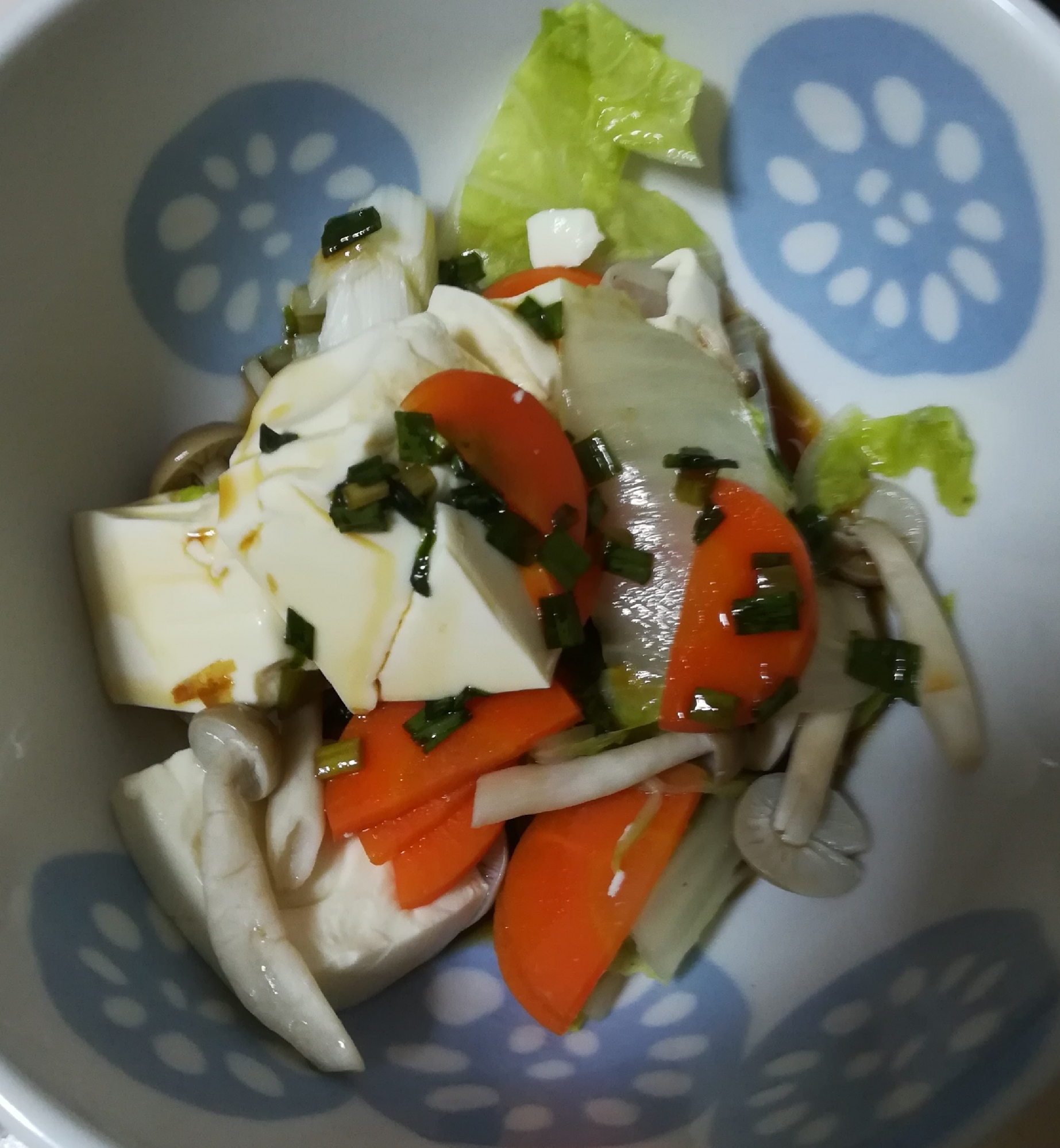 豆腐と白菜蒸し