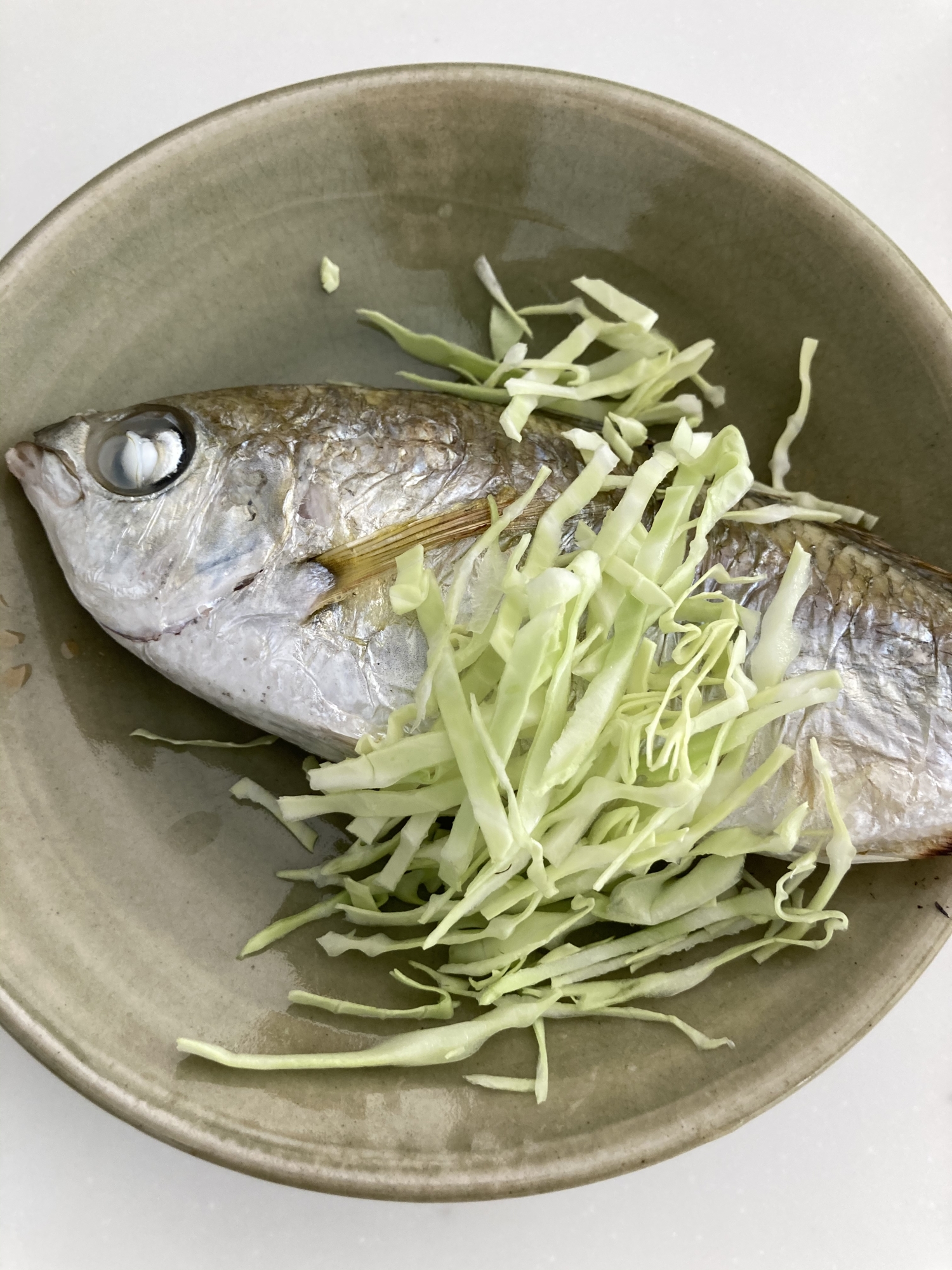 白グチのサラダ風焼き！