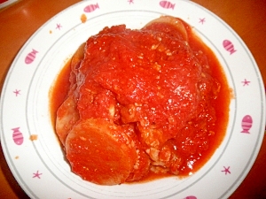 豚肉と大根のトマト煮