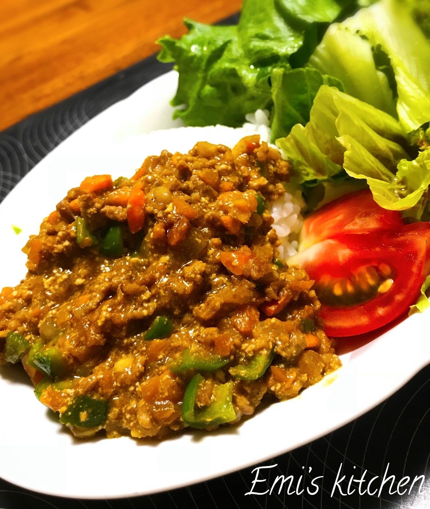 カレールウで作る簡単ドライカレー