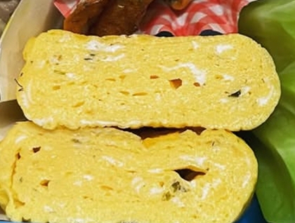 スリム卵焼き器で♪卵1個の卵焼き