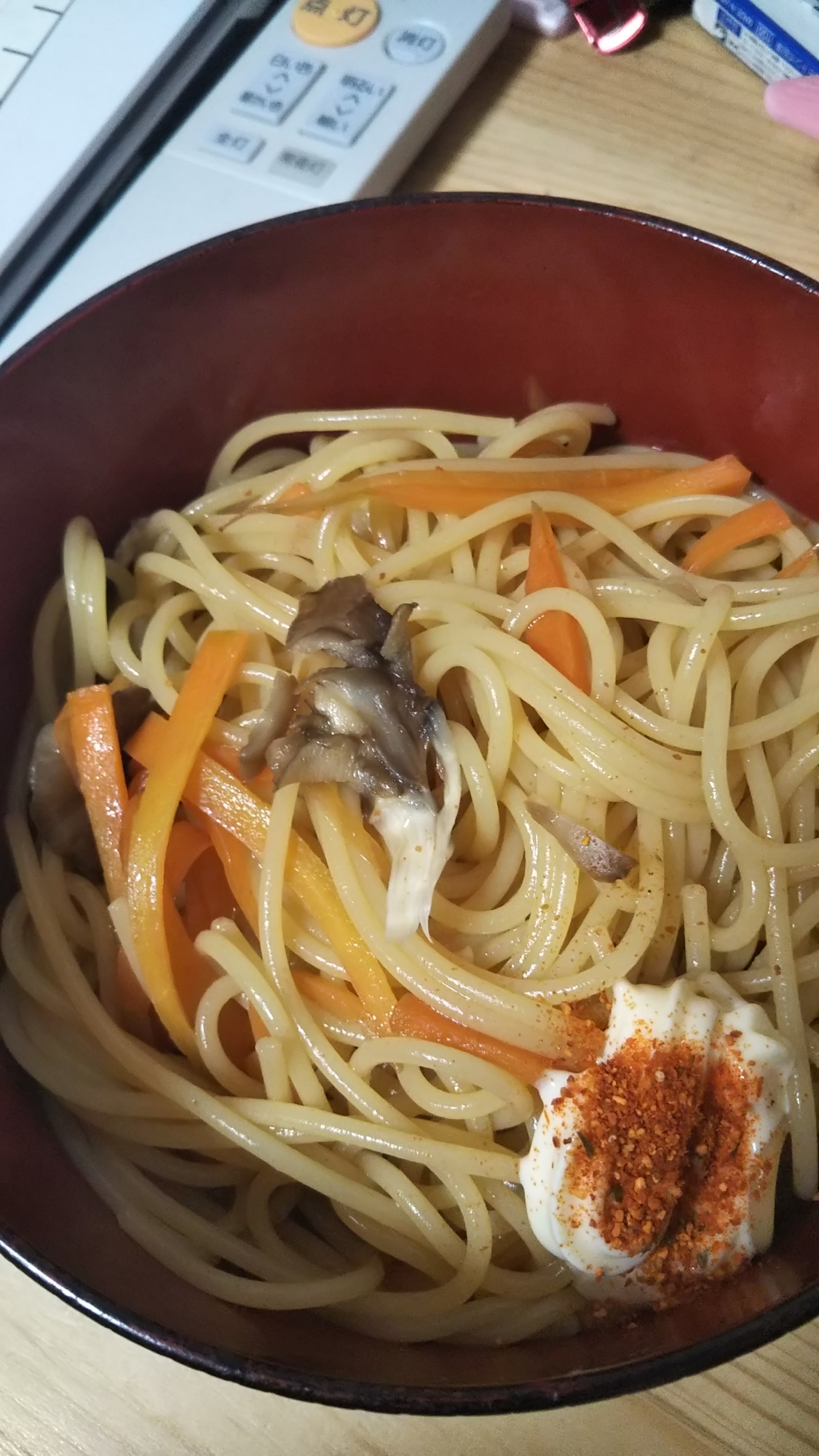 簡単こってり！油そば風パスタ