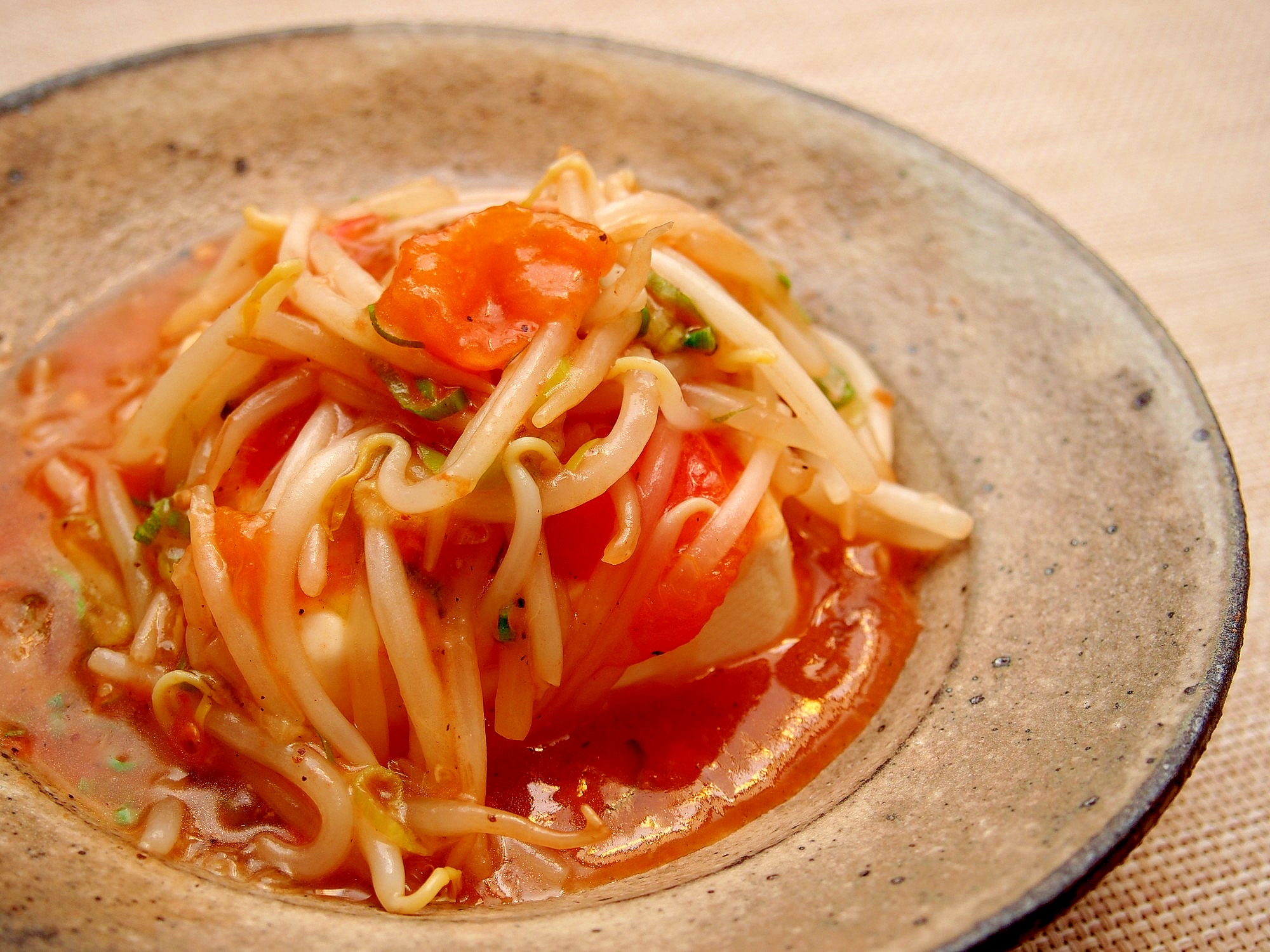 トマトの酸味がきいた体ポカポカあんかけ豆腐