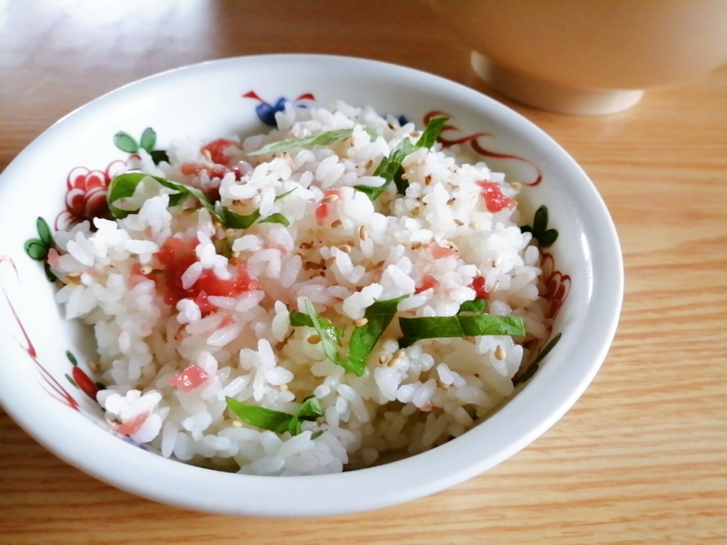 簡単☆大葉と梅干しの混ぜご飯