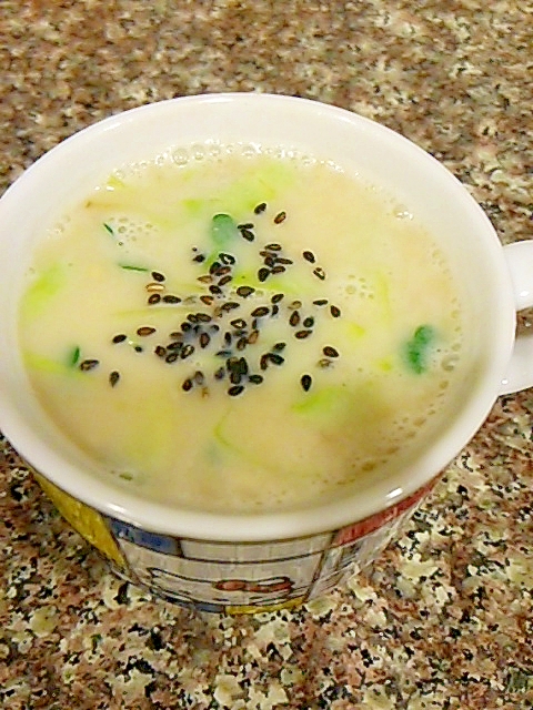 キャベツと生姜のミルクスープ